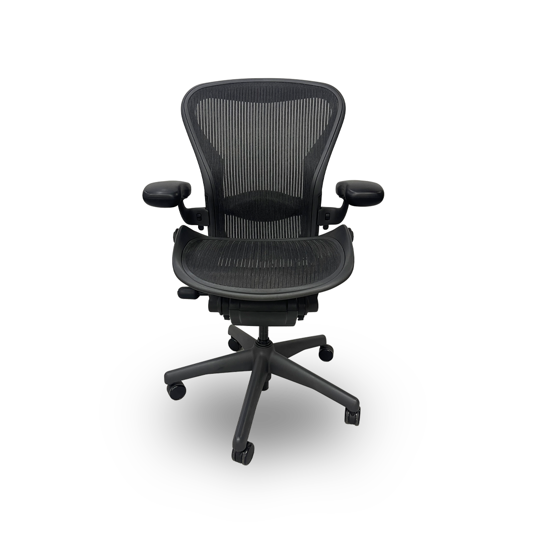 Herman Miller Aeron Chair Classic, Fully Loaded (Rear Tilt + Forward Tilt)